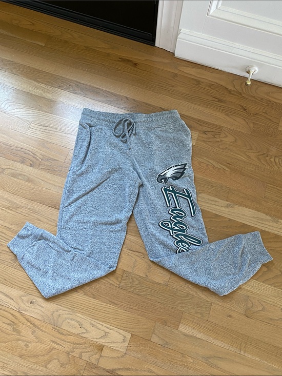 NFL Pants - NFL M Philadelphia Eagles Gray Heather Team Apparel Sweatpants
